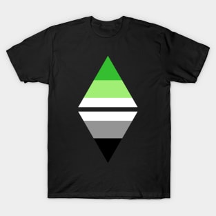 #nerfingwithpride Auxiliary Logo - Aromantic Pride Flag T-Shirt